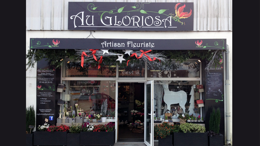 la fleuriste au Gloriosa à Dompierre sur Mer